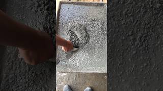 How We Can See Air Bubbles On Surface Concrete #youtubeshorts #concrete #shorts