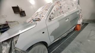 #Maruti Suzuki Alto K10 repaint#silky silver#ppg Bilux 2k paint#cromax clear coating#B.S Motor# BNL