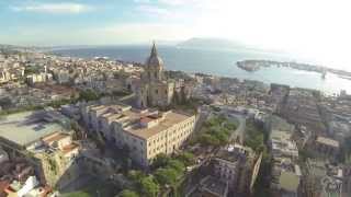 Messina panoramica vista dall'alto sopra Cristo Re