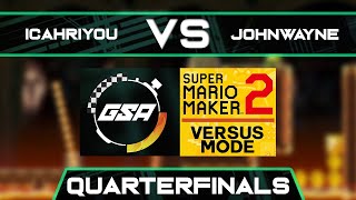 ICahriYou vs SVJohnWayne | Quarterfinals | GSA SMM2 Versus Mode Speedrun League Playoffs Season 3