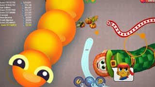 Slither.io - World Biggest Worm Party Ever | Slitherio Epic Moments|| @FarhanOP-