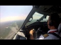 River Visual Approach Rwy 19 KDCA Washington DC Embraer 175