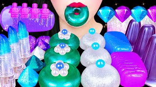 ASMR GALAXY COLOR FOODS 우주 음식 모음 ICED LEGO, EDIBLE LIPSTICK, JELLY 아이스크림젤리, 먹는 립스틱 EATING MUKBANG 먹방