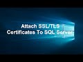 How to Configure SSL/TLS certificates for SQL Server: 