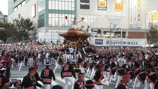 平成30年 9月16日 岸和田だんじり祭 本宮 午後曳行 カンカン場 全やりまわし その4 （ラストまで）