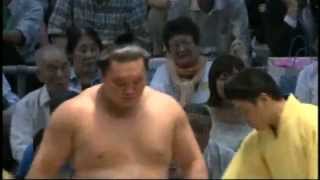 白鵬26回目の優勝 白鵬vs琴欧洲 名古屋場所13日目 2013/7/19