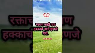 सख्ख नाही पण पक्क नातं .. मैत्री सुविचार मराठी.  #shortsvideo #मैत्री #motivationalquotes