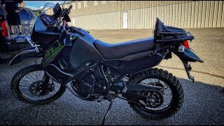 How to change a tire on 2017 klr 650 IT SUCKS!!!!!!