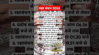 रक्षा बंधन कब है 2024 raksha Bandhan 2024 mei kab hai