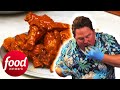 Casey Vs 4.5lb Ghost Pepper Wings | Man V. Food