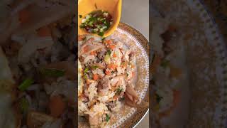 បាយឆាសាច់ជ្រូក Fried rice delicious 😋 #shorts