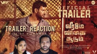 Veeramae Vaagai Soodum Trailer Reaction | Vishal | Yuvan | Thu. Pa.Saravanan | Tamil Couple Reaction