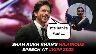 Shah Rukh Khan delivers a speech in Bengali at KIFF 2022.