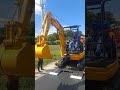 unloading of kato excavator