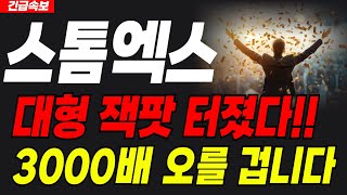 [스톰엑스 전망]🔴2차 폭등 남았습니다!! 필수시청하세요!