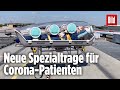 Komplette Isolation: Mit diesem Gerät werden Corona-Patienten sicher transportiert