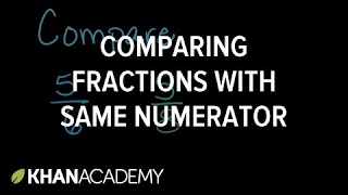 Comparing fractions with same numerator | Math | 3rd grade | Khan Academy