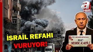 İsrail Refah'ı bombalıyor! Son sığınak Refah'tan dumanlar yükseliyor | A Haber