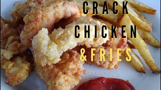 Crack chicken and fries