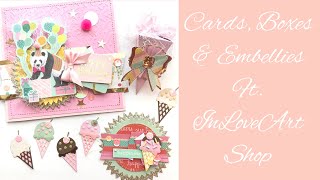 InLoveArtShop ~ Projects ~ Cards ~ Embellishments