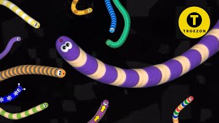 Wormszone.io🐍 Pro Worm Battle Gameplay 118 Best slither snake #001 #slithersnake Infinity mode