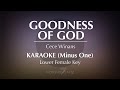 Goodness Of God - Cece Winans | Karaoke (Lower Key)