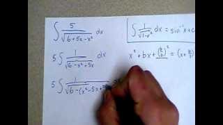 6.1: Completing the Square before Integrating (Part 1)