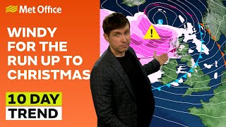 10 Day Trend 18/12/2024 – Calming down for Christmas – Met Office weather forecast UK