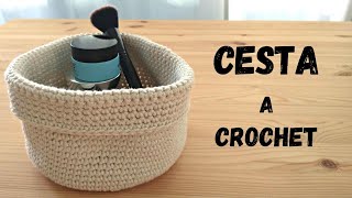 CESTA A CROCHET #03 | GANCHILLO FÁCIL | CROCHET SENCILLO | TUTORIAL PASO A PASO | PRINCIPIANTES