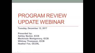 ICCB Program Review Process