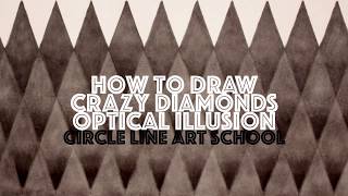How to Draw Simple Optical Diamond Illusion