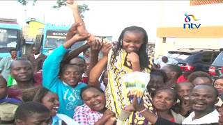 Pupils overjoyed after receiving their KCPE results