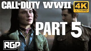 CALL OF DUTY WW2 Gameplay Walkthrough Part 5 Campaign  [ 4k ultraHD ] - No Commentary #callofdutyww2