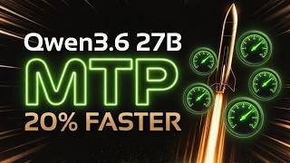 Qwen3.6 27B Gets 20% Faster with MTP and llama.cpp Locally