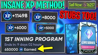 INSANE XP Method! MAX Out Inning Program FAST and EASY! FREE STUBS and PACKS! MLB The Show 21