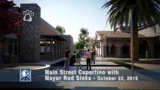 Main Street Cupertino with Cupertino Mayor Rod Sinks