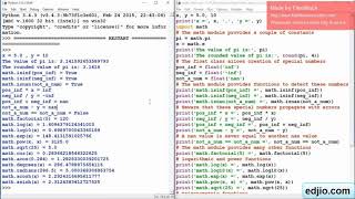 Python Programming Basic Math Functions in Python