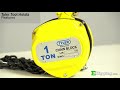 tyler tool manual chain hoists features and operation