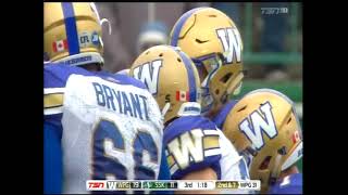 CFL 2016 WINNIPEG BLUE BOMBERS AT SASKATCHEWAN ROUGHRIDERS