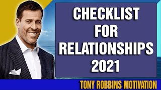 Checklist for Relationships - Tony Robbins motivation (MUST WATCH)