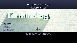 (Maya Python API) 03-Terminology