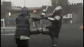 Longaxe v Longsword - Foggy and Dan fight for the first time in Armoured HEMA 31/7/18