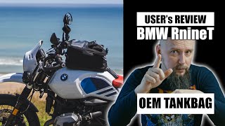 BMW R nineT OEM tankbag honest review..  and restoring the colour in black fabric