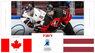 Canada vs Latvia FULL HIGHLIGHTS | 2024 U18 MEN'S WORLD CHAMPIONSHIP