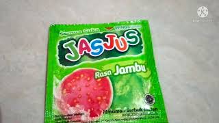 test umpan jasjus jambu di air hijau dan air coklat