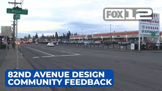 PBOT’s 82nd Avenue design team takes community feedback on latest plans