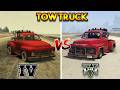 GTA 4 VS GTA 5 : TOWTRUCK (WHICH IS BEST?)