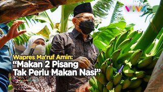 Penjelasan Jubir Ma'ruf Amin soal Makan Pisang Tak Perlu Makan Nasi