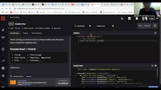 #kyu Codewars 8 kyu Double Char JavaScript, Day16VideoDoubleChar , Kata Problem By Code Uncut