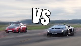 1000HP Porsche 9ff GT3 vs Lamborghini Aventador LP700-4 - RACE!